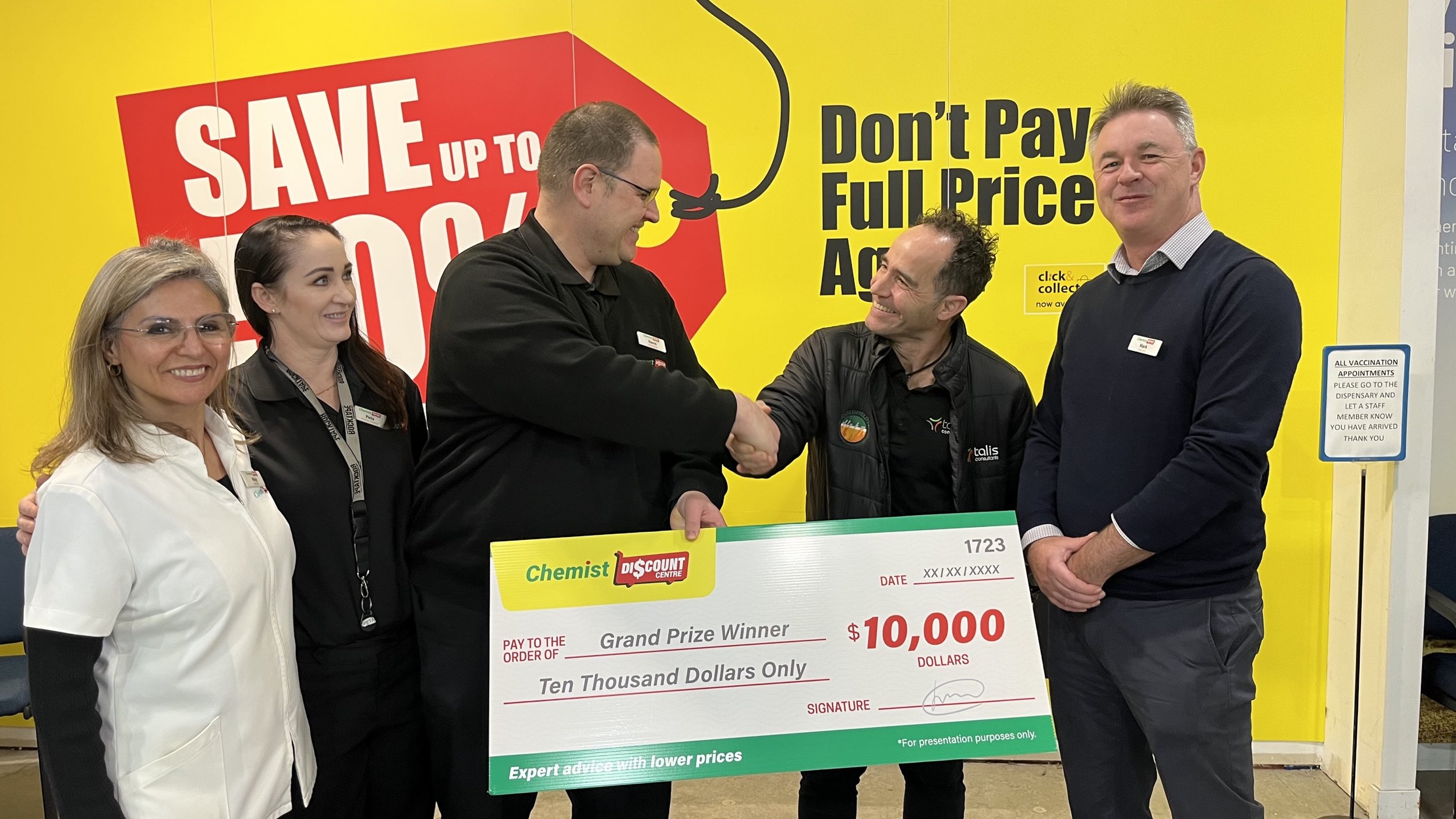 Chemist Discount Centre’s $30,000 Save and Win promotion makes three lucky winners feel ‘Over the moon’!